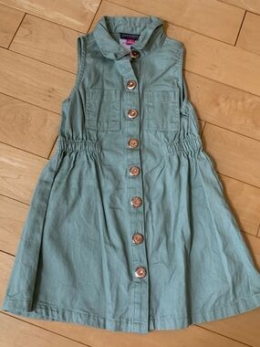 Vince Camuto 3T Girls Sleeveless Button-Front Dress NWOT